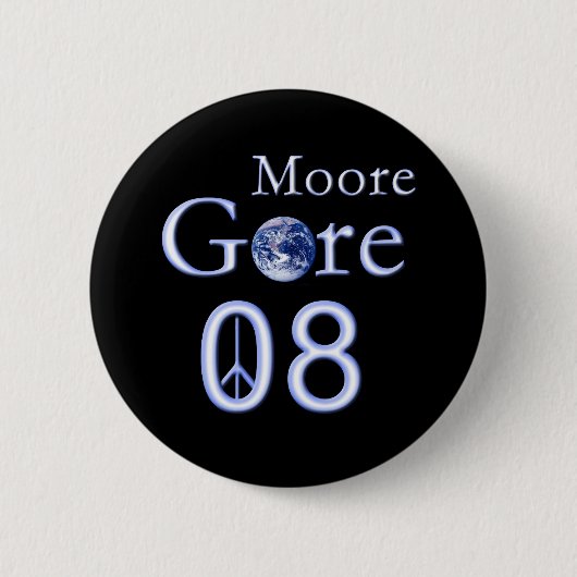 Al Gore 2008 Ronde Button 5,7 Cm (Voorkant)