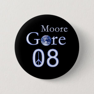 Al Gore 2008 Ronde Button 5,7 Cm