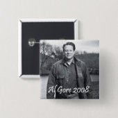 Al Gore Button 2008 (Voorkant /achterkant)