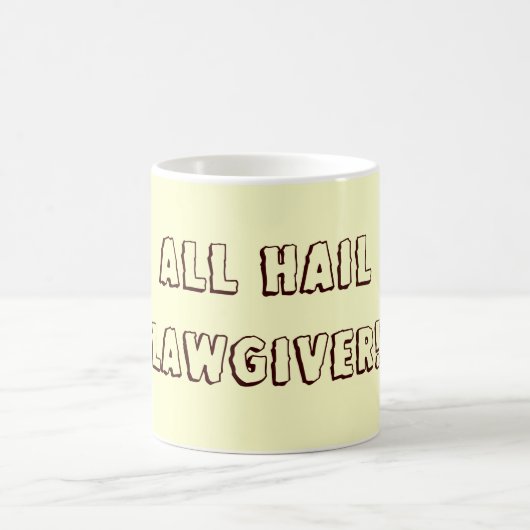 Al Hail Lawgiver. Koffiemok (Center)