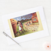 Al Halloween Greeting Couple Rechthoekige Sticker (Envelop)