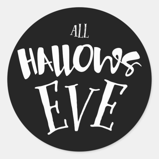 Al Hallow's Eve Halloween Soirée Ronde Sticker (Voorkant)