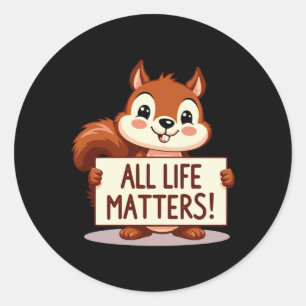Al het leven S! Schattigee eekhoorn Sticker
