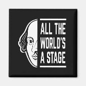 Al het podium van de wereld Thespian Shakespeare c Magneet (Voorkant)