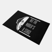 Al het podium van Shakespeare citeert de theater Deurmat (Schuin)