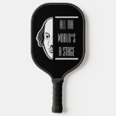 Al het podium van Shakespeare citeert de theater Pickleball Paddle (Achterkant)
