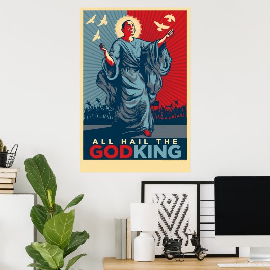 Al het Poster van God en Koning (Thuiskantoor)