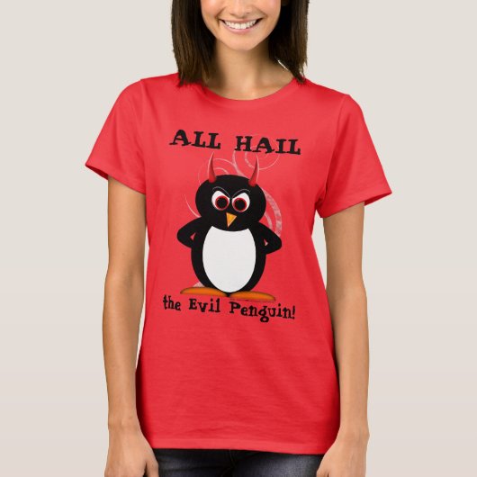 Al het Shirt van het Kwaad Penguin™ (Voorkant)