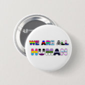 Al Human White Ronde Button 5,7 Cm (Voorkant /achterkant)