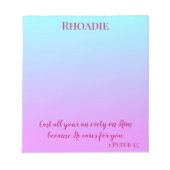 Al je Inspirerend cadeau voor angstgevoelens afspe Notitieblok (Voorkant)