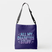 Al mijn diabetes spullen crossbody tas (Achterkant)