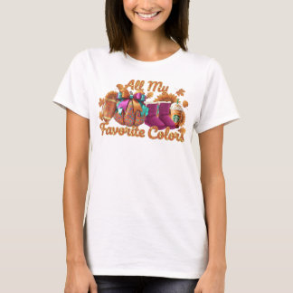Al mijn favoriete kleuren t-shirt