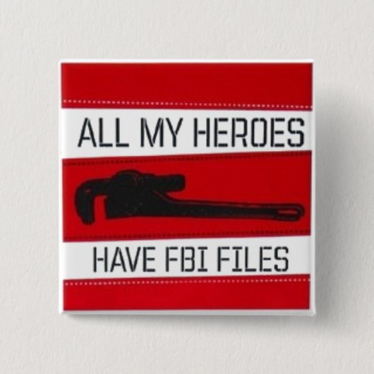 Al mijn Heros Vierkante Button 5,1 Cm (Voorkant)