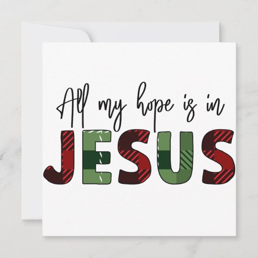 Al mijn hoop is in Jezus is het beste geschenk ooi (Voorkant)