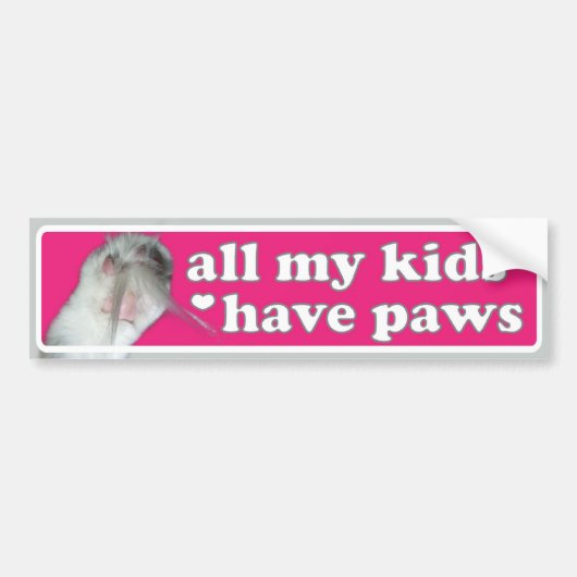 Al mijn kinderen hebben Bumpersticker (Voorkant)