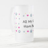 Al mijn Kinderen hebben pokken Matglas Bierpul (Voorkant links)