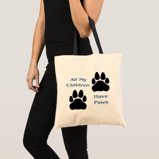 Al mijn kinderen hebben poten Canvas tas (Voorkant (product))