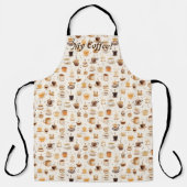 Al mijn koffie patchwork quiltpatroon No6 Schort (Voorkant)