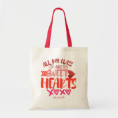 Al mijn lessen zijn lief hart, leraar Valentijns Tote Bag (Voorkant)