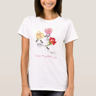 Al mijn liefde naar jou overbrengend t-shirt