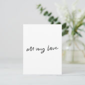 Al mijn liefde platte kaart (Staand voorkant)