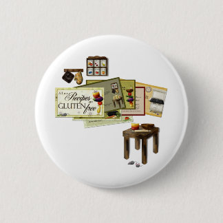 Al mijn recept is gratis ronde button 5,7 cm