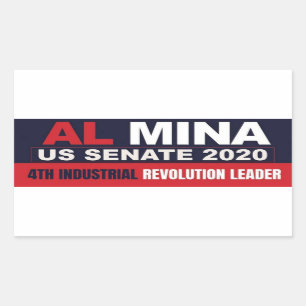 Al Myna US Senate Merchandise Rechthoekige Sticker