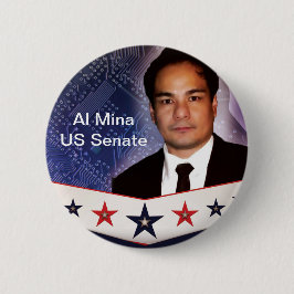 Al Myna US Senate Merchandise Ronde Button 5,7 Cm