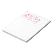 Al notitieblok van de dingen manuscript (Gedraaid)