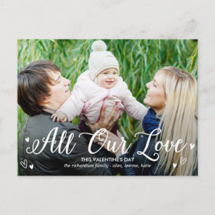 Al onze liefde Valentijnsdag Briefkaart