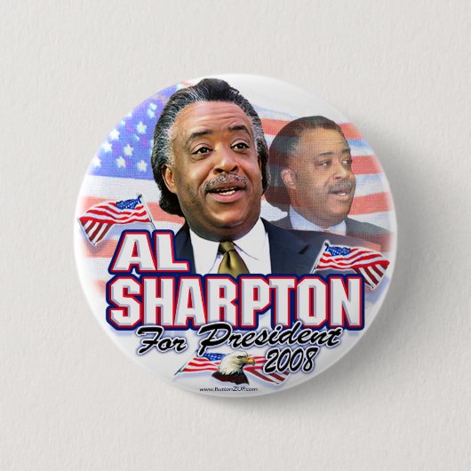 Al Sharpton 08 Button  (Voorkant)