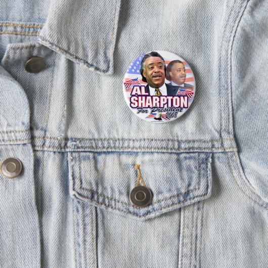 Al Sharpton 08 Button  (In situ)