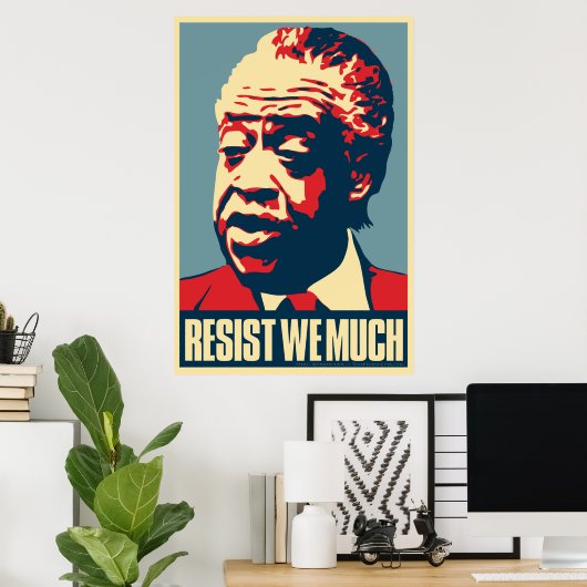 Al Sharpton "Resist we much" Poster parodique d'Ob (Bureau à domicile)