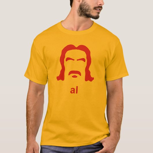 Al Silhouette Hirsute T-Shirt (Voorkant)