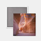 Al Siq in Petra City Koelkast Magnet Souvenir Magneet (Voorkant / Achterkant)