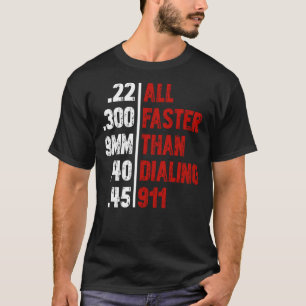 Al sneller dan het Draaien van 911 T-Shirt Bullet
