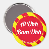 Al Uhh Bam Uhh Red/Yellow Magnet Magneet (Voorkant / Achterkant)
