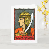 Al-Uzza-Wenskaart Kaart (Gele Bloem)