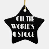 Al Wereld een Stadium Keramisch Ornament (Achterkant)