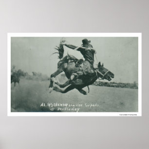Al Wilkenson rijdt Torpedo. Poster