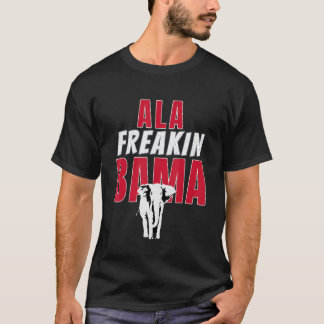 Ala Freakin Bama Elephant - De tv is Crimson VI T-shirt