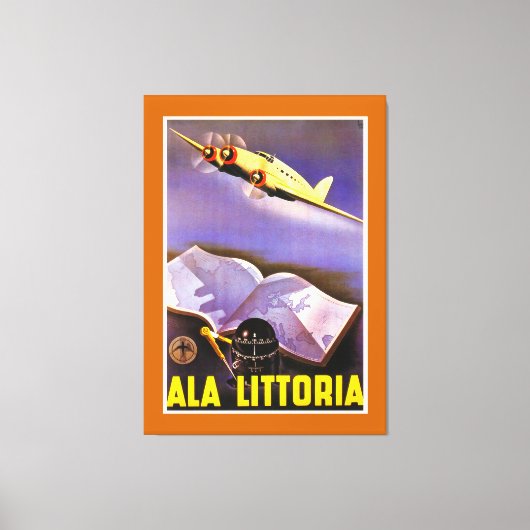 Ala Littoria Canvas Afdruk (Voorkant)