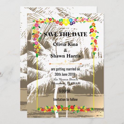 Ala Moana Save The Date (Voorkant / Achterkant)