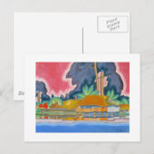 Ala Wai, Honolulu door Arman Manookian c. jaren tw Briefkaart (Voorkant / Achterkant)