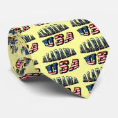 Alabama Afbeelding en Amerikaanse vlag Stropdas (Opgerold)
