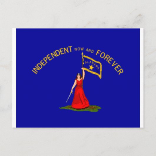 alabama afscheidingsvlag briefkaart (Voorkant)