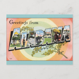 Alabama - Alabama-reizen Briefkaart