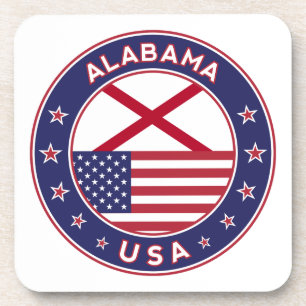 Alabama, Alabama t-shirt, sticker Alabama, Bier Onderzetter