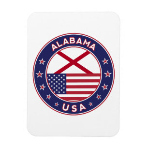 Alabama, Alabama t-shirt, sticker Alabama, Magneet