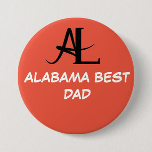 ALABAMA BESTE VADER RONDE BUTTON 7,6 CM